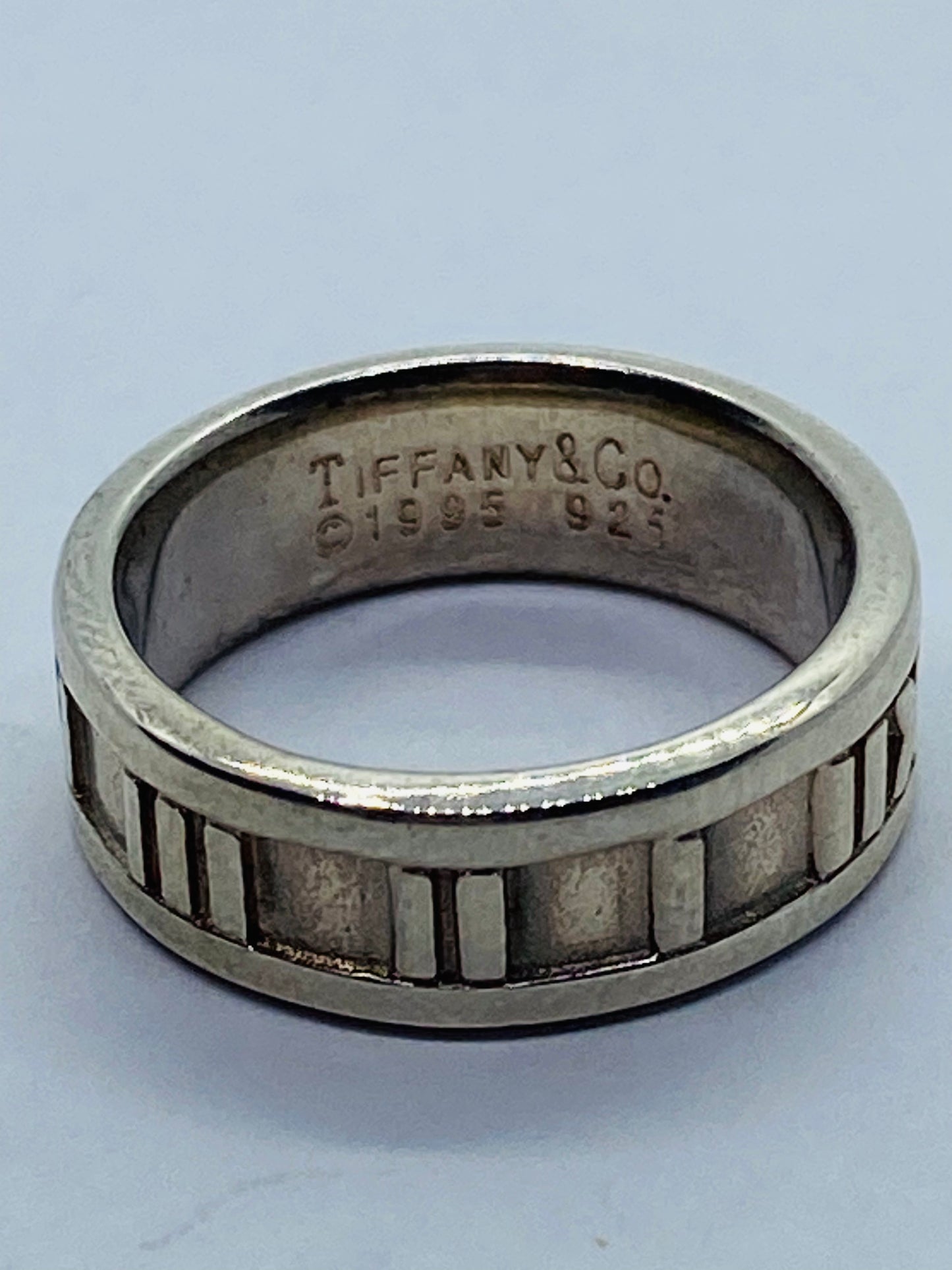 Vtg Authentic Tiffany & Co Sterling Silver 925 Atlas Ring Size 5 1995