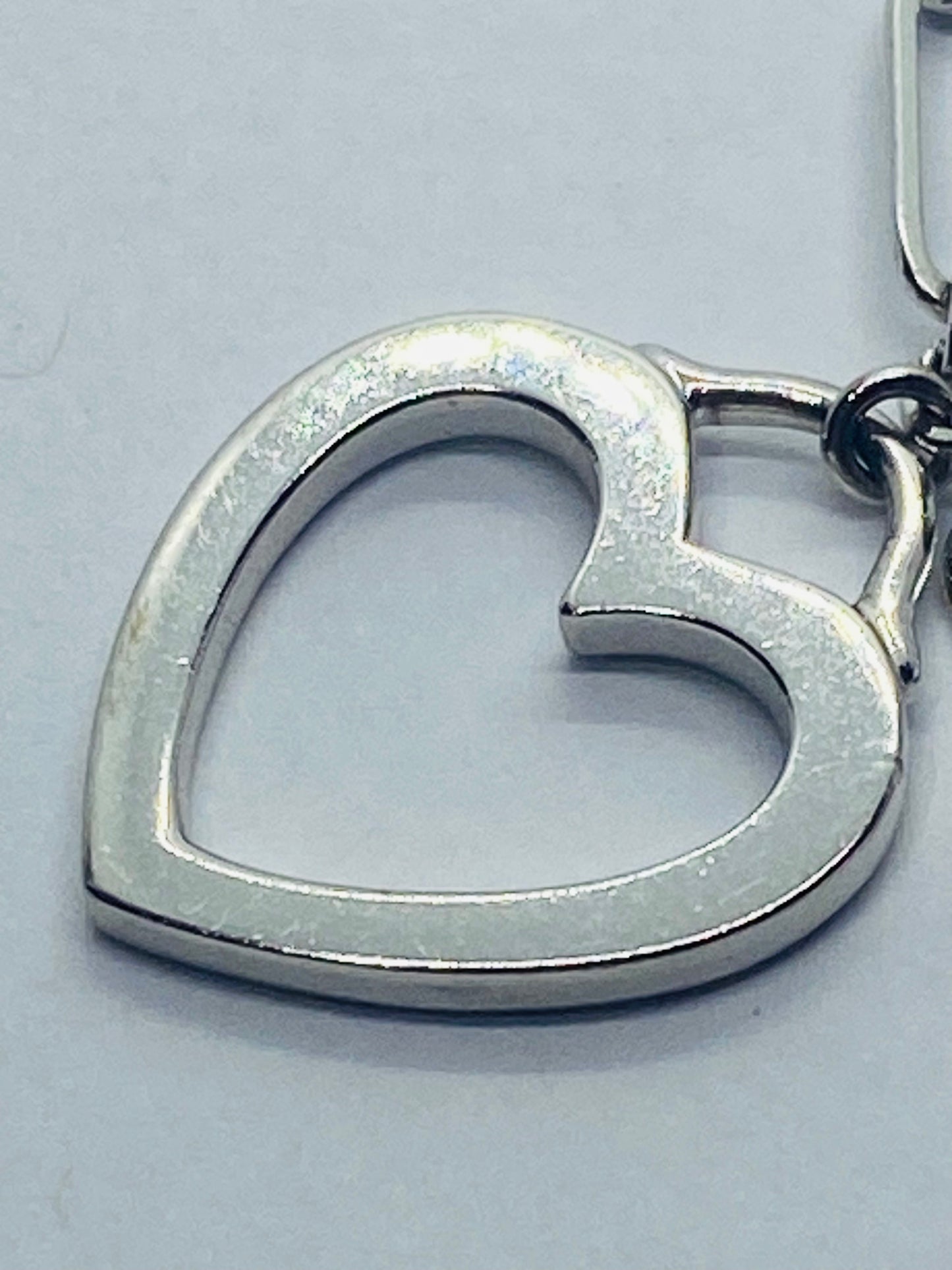 Tiffany & Co. 18K 750 White Gold Triple Sentimental Heart Pendant Necklace