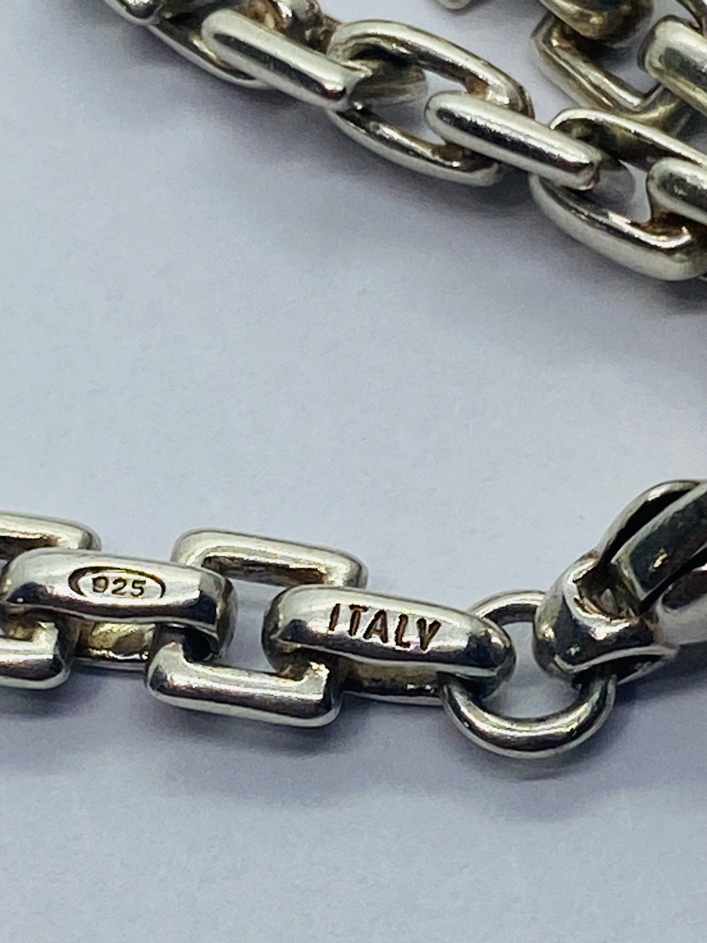 Tiffany & Co 925 Sterling Silver Box Link Chain 16" 5mm Wide