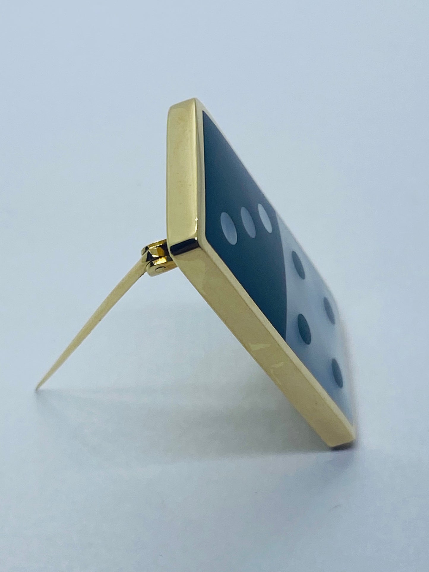 Angela Cummings Tiffany & Co Domino Mother Of Pearl 18K Yellow Gold Brooch