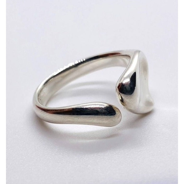 Tiffany & Co Full Heart Elsa Peretti Sterling Silver Ring Size 6
