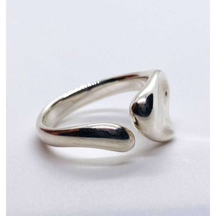 Tiffany & Co Full Heart Elsa Peretti Sterling Silver Ring Size 6