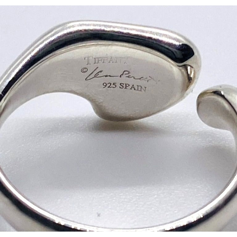 Tiffany & Co Full Heart Elsa Peretti Sterling Silver Ring Size 6