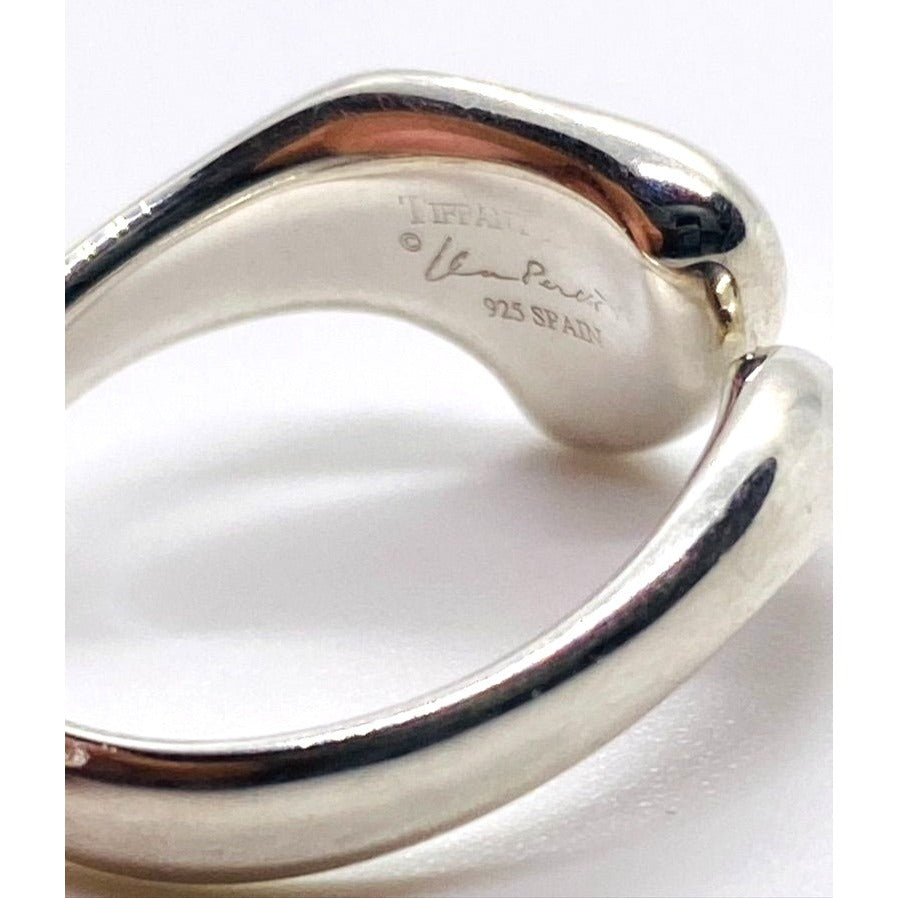 Tiffany & Co Full Heart Elsa Peretti Sterling Silver Ring Size 6