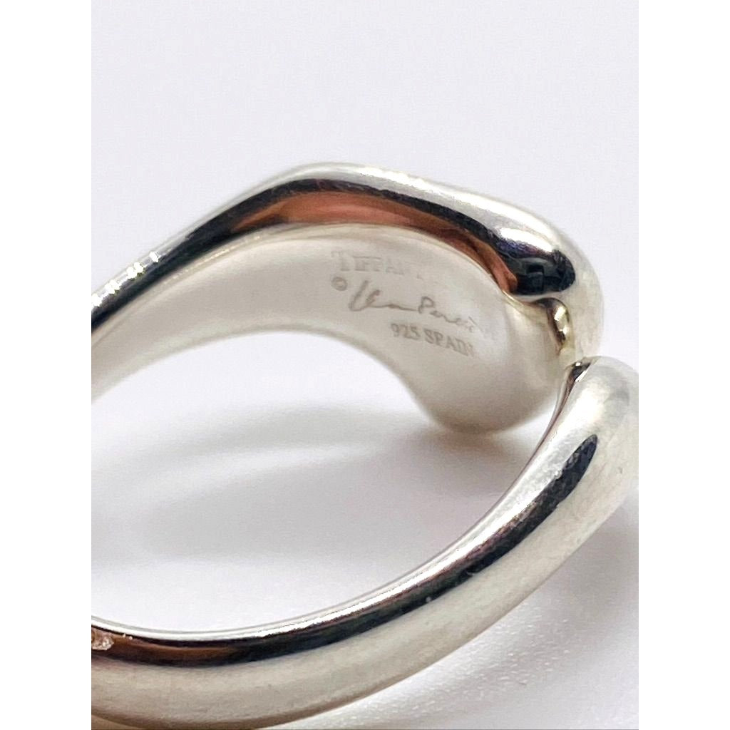 Tiffany & Co Full Heart Elsa Peretti Sterling Silver Ring Size 6