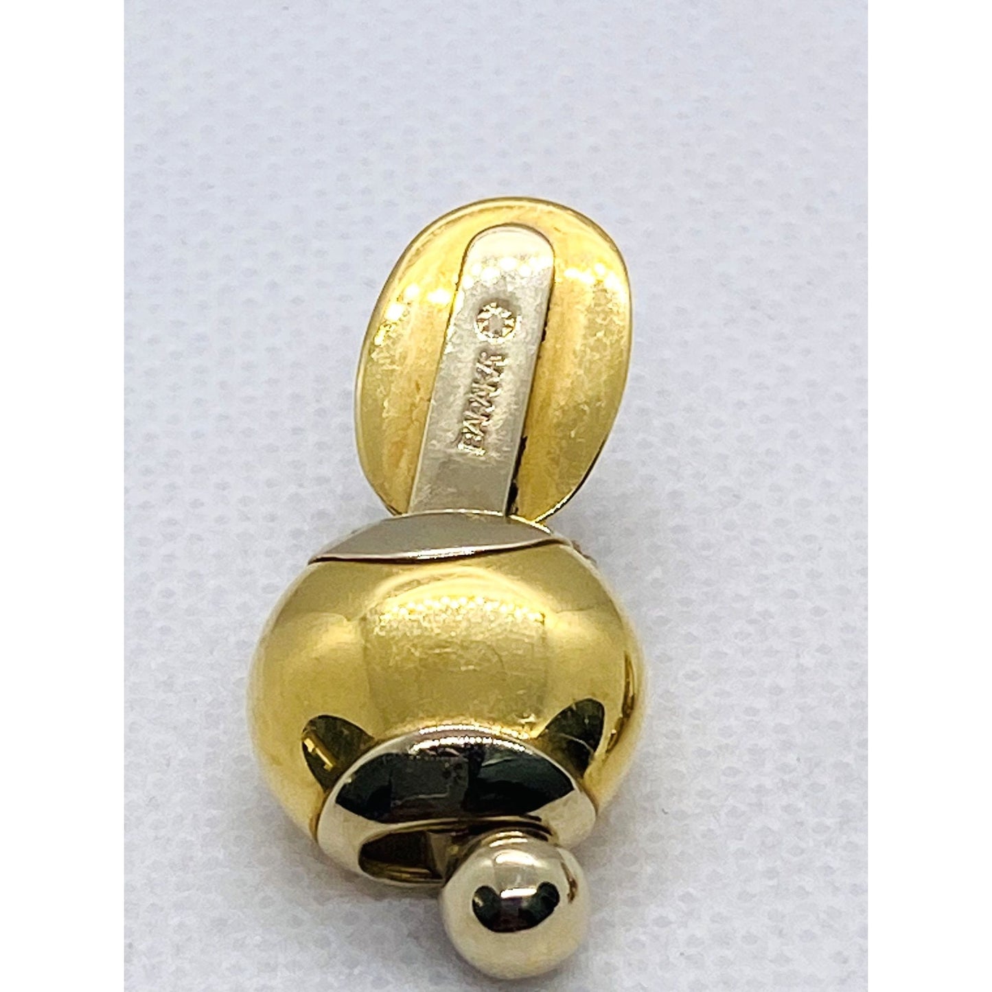 Baraka Two Tone 18K 750 Gold Clip on Earrings