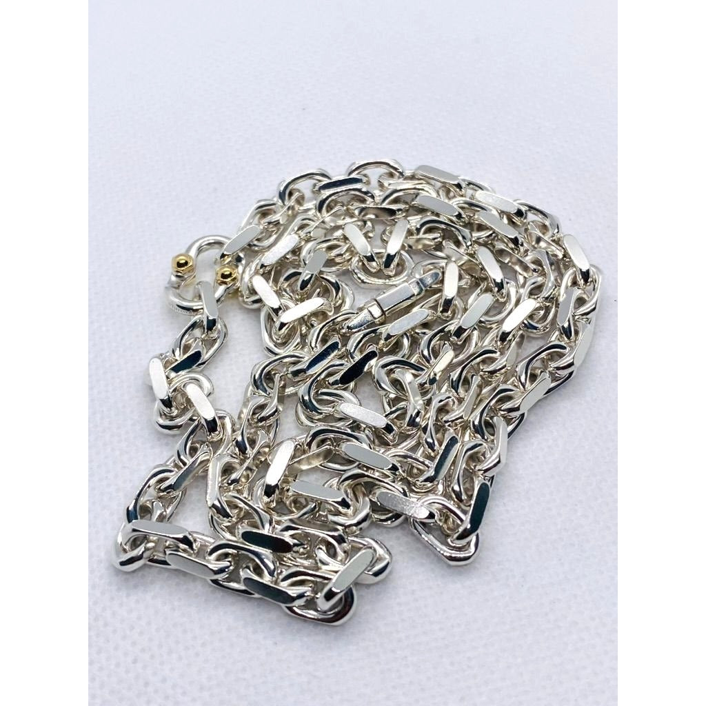 Tiffany & Co Makers Sterling Silver 925 18K 750 Necklace Chain
