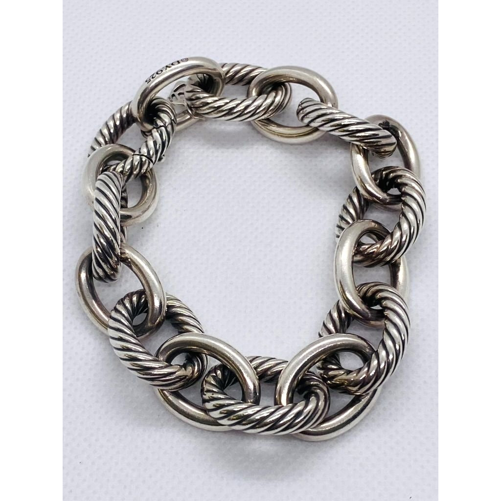 David Yurman Oval Extra Large 17mm Link Bracelet 9 Inches