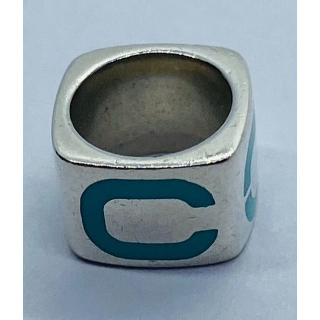 Tiffany & Co Era Enamel Pendant Retired Sterling Silver 925