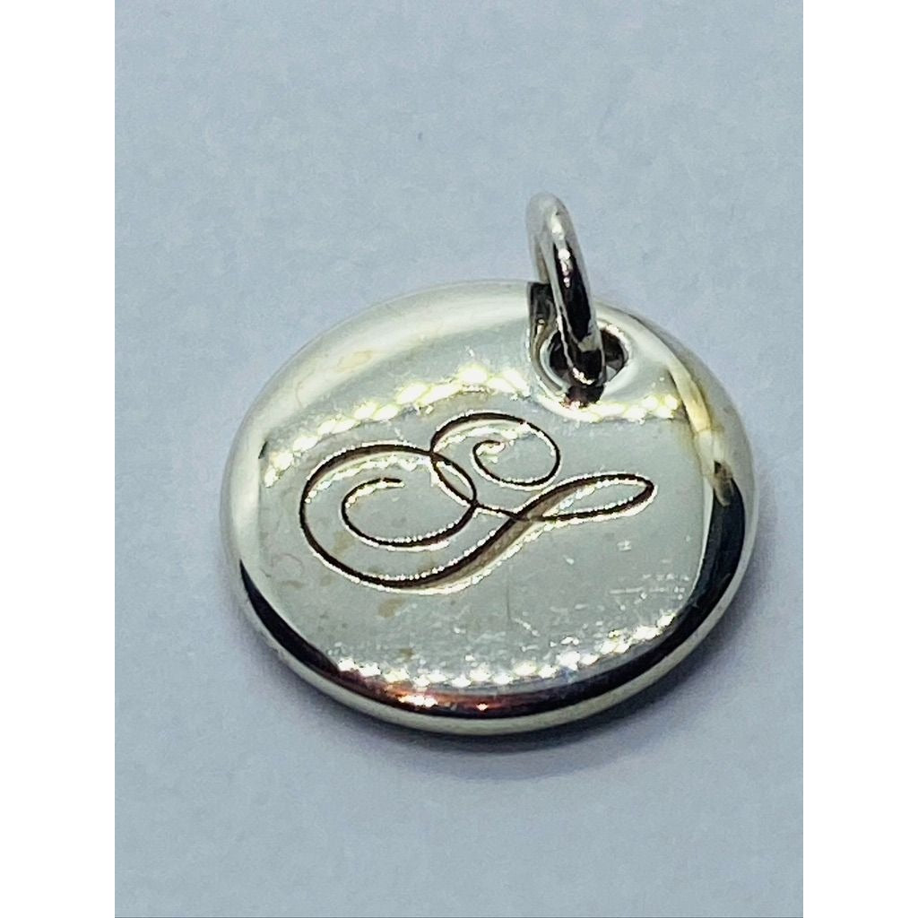 TIFFANY & CO S Initial Alphabet Sterling Silver Pendant