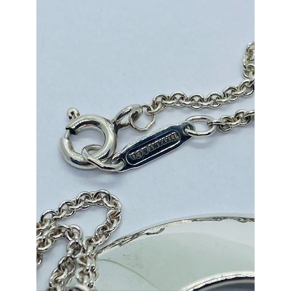 Tiffany & Co Frank Ghery Morph Necklace 1.5" by 1.25" 16"