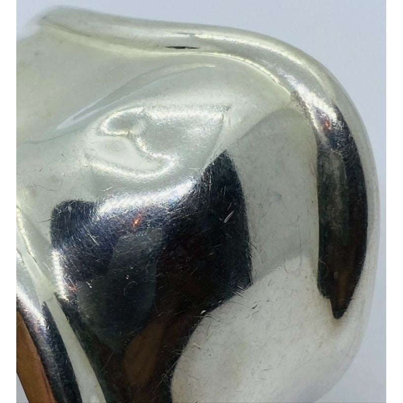 1978 Tiffany & Co 925 Sterling Silver Peretti Right Bone Cuff Motif Bracelet