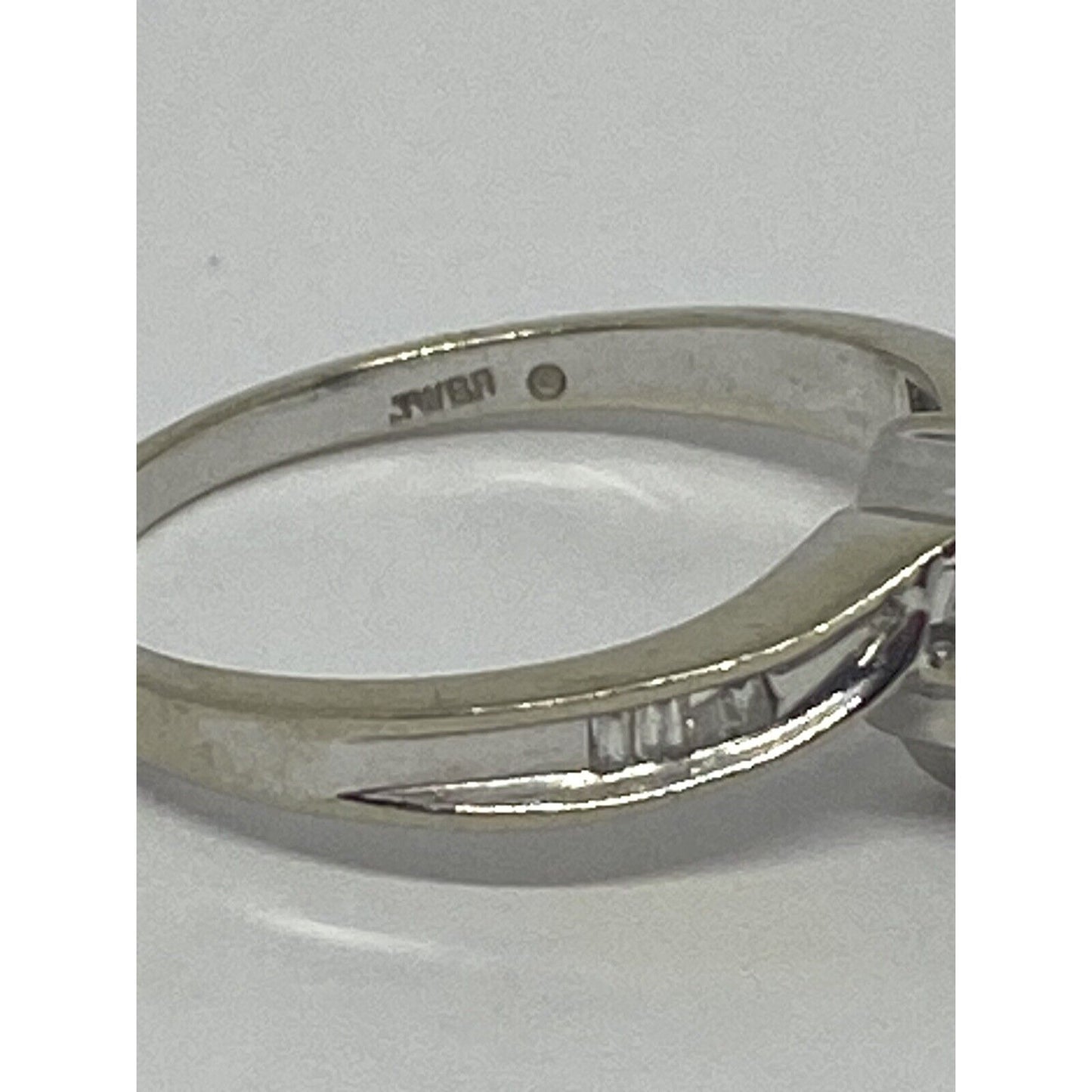 Diamond Cluster Ring 10k White Gold Size 7 Women's 1/5 CT