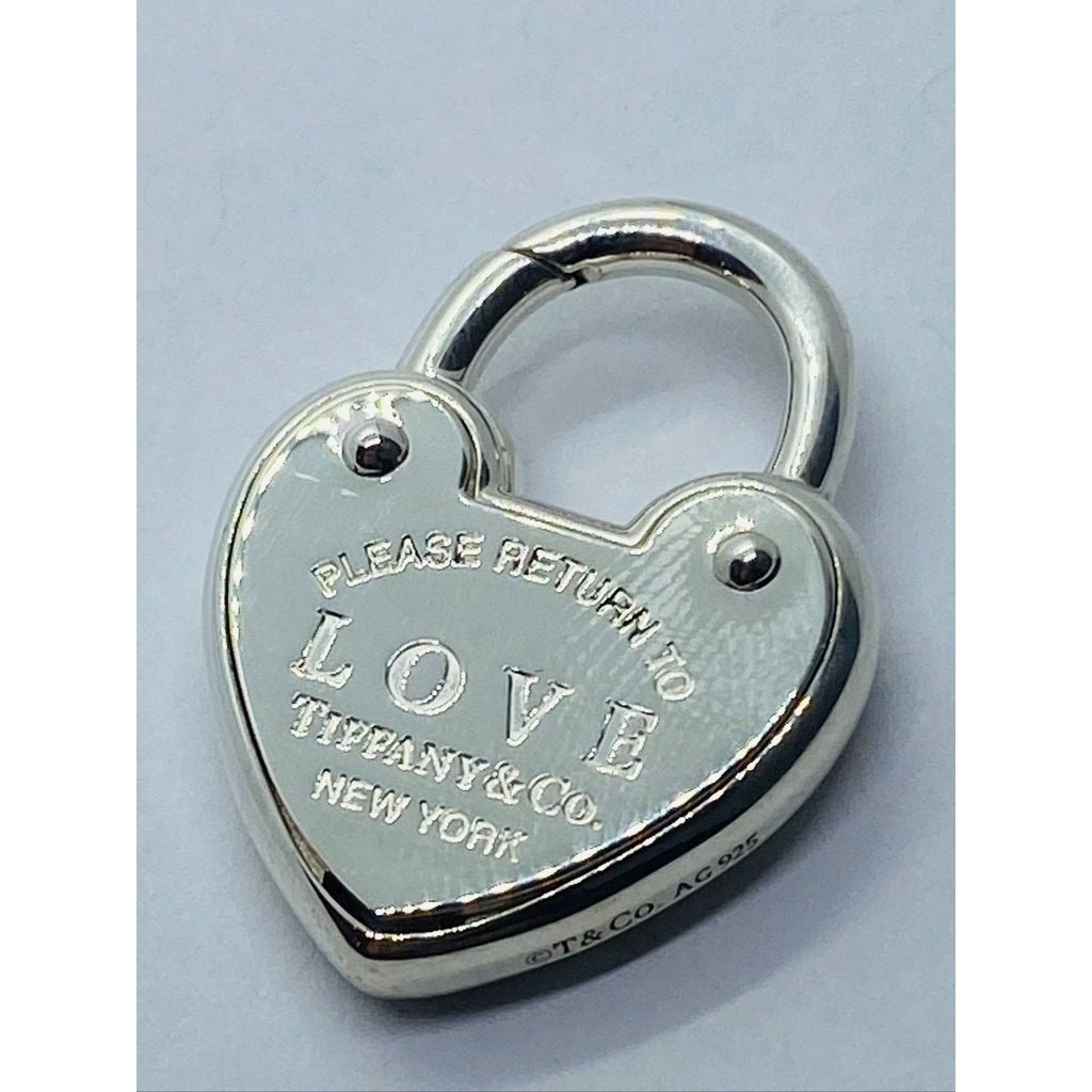 Tiffany & Co. Sterling Silver 'Return To Tiffany LOVE Heart Padlock Pendant