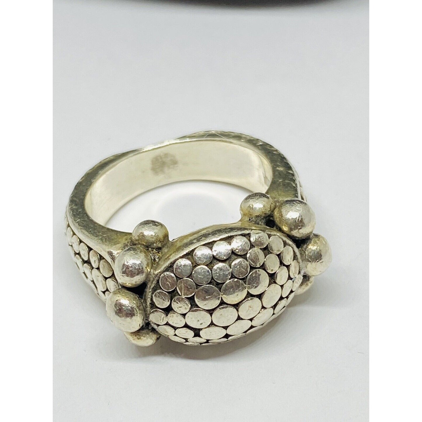 John Hardy Dot Collection Sterling Silver 925 Dome Design Ring Size 6.75