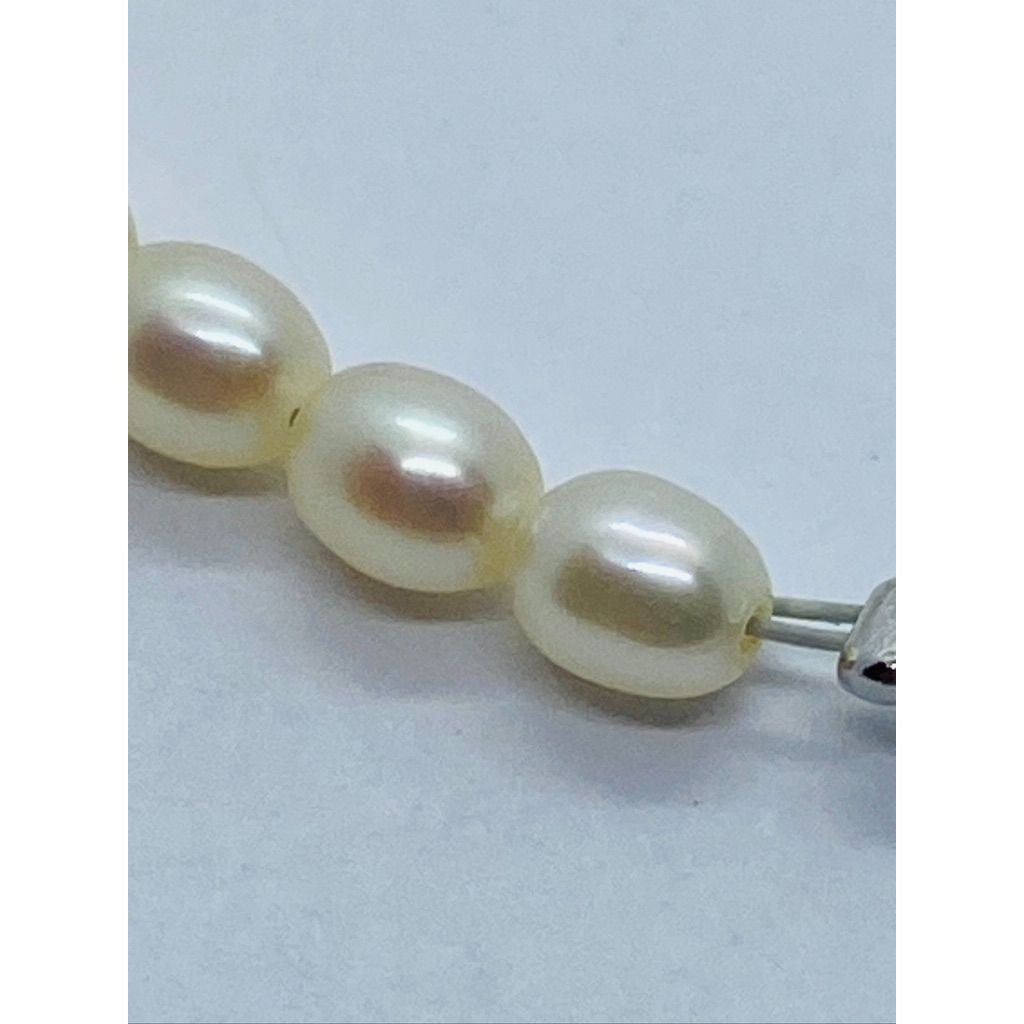 Mikimoto Perlita Line 18K White Gold 17.25"