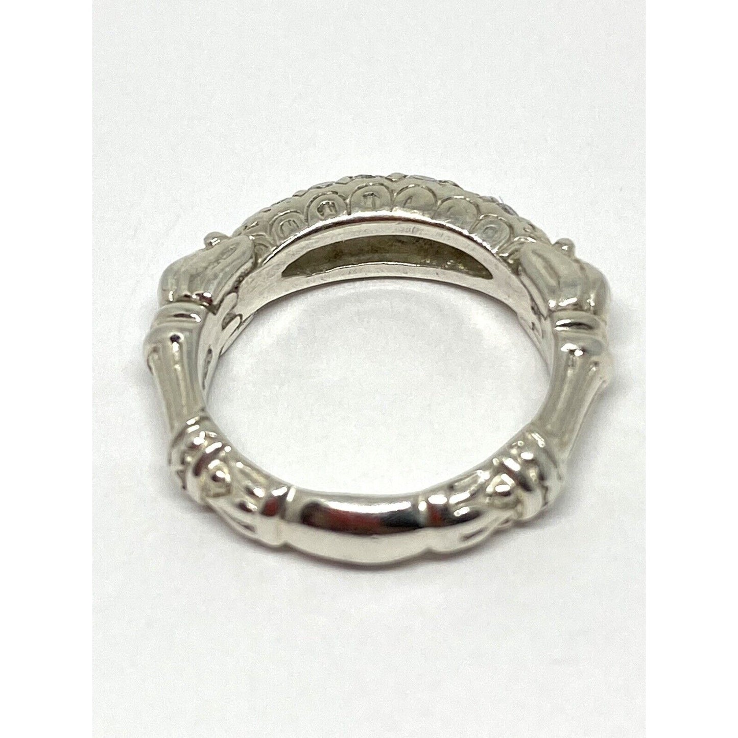 Rare Lagos Caviar Arcadian Silver 925 18K Gold DIAMOND Ring Size 6.75 $3250 MINT