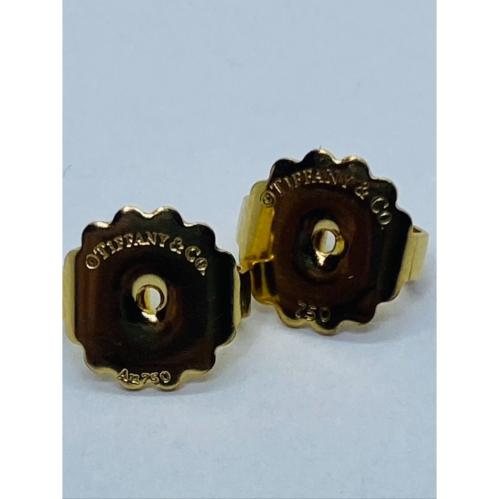 Tiffany & Co Earring Backs Set Jumbo XL 18K 750 Yellow Gold
