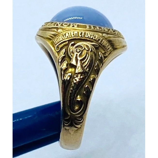 1934 Vintage Tiffany & Co 14K Sancti Vicentii Star Sapphire Class Ring