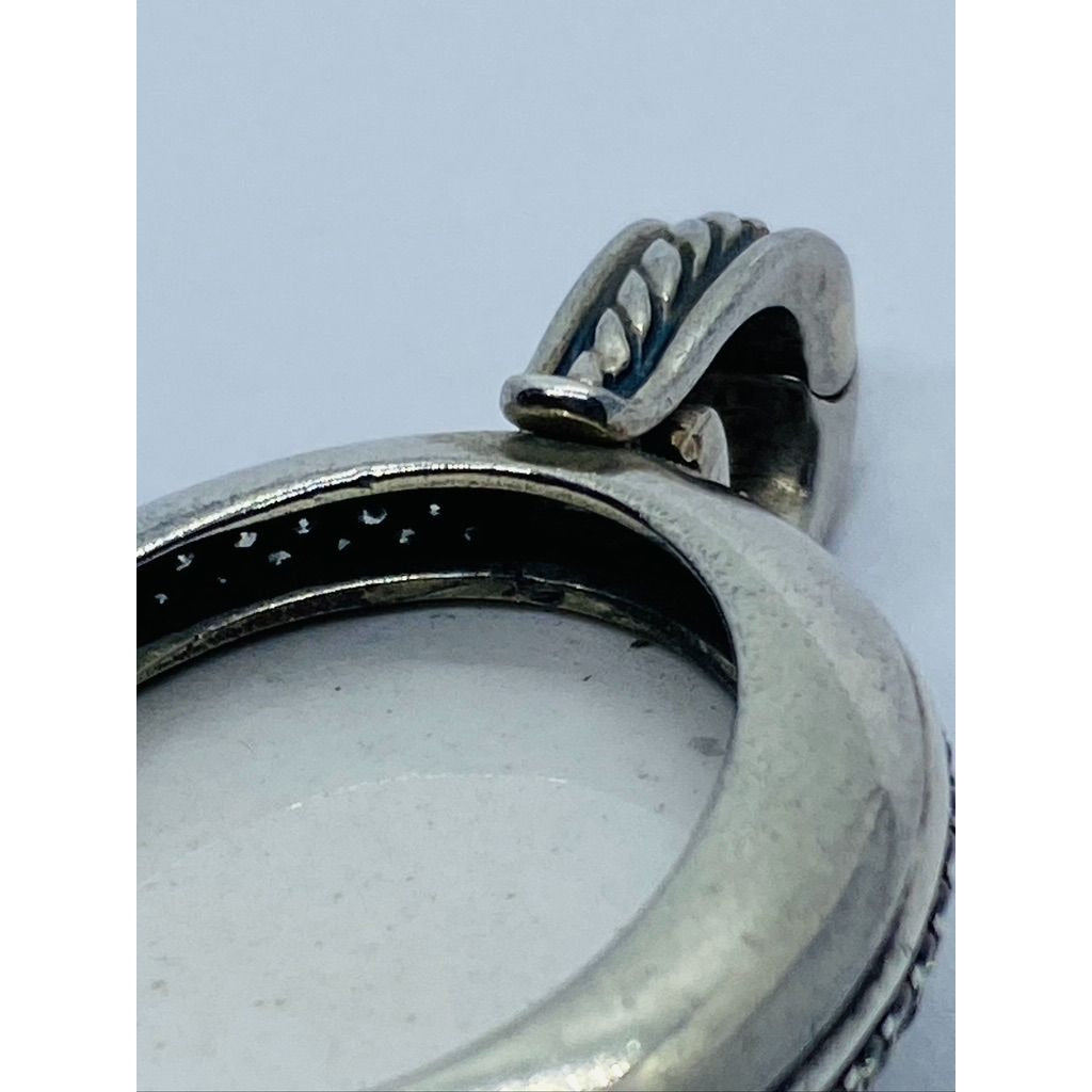 David Yurman White Agate Diamond Enhancer 39mm