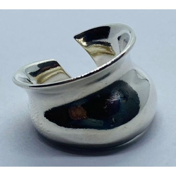 Tiffany Frank Gehry Fish Contour Cuff Ring Sterling Silver Size 5.5