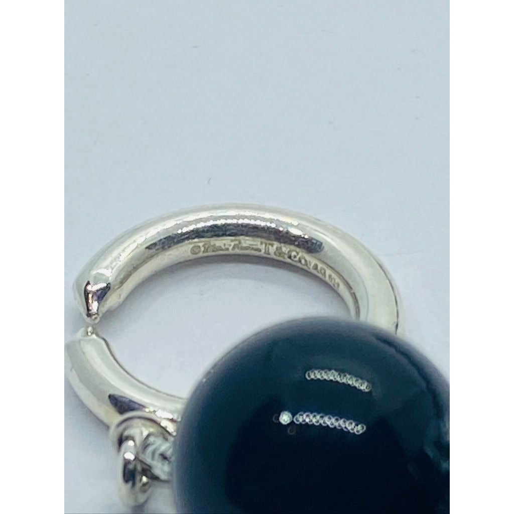 Tiffany & Co Paloma Picasso Onyx Bead Necklace 10MM 18"