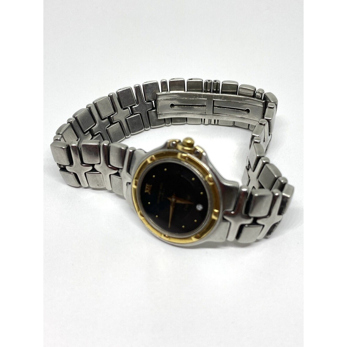 Women's Raymond Weil Parsifal Stainless Steel 26mm Black Dial 9988 Wrist Watch!