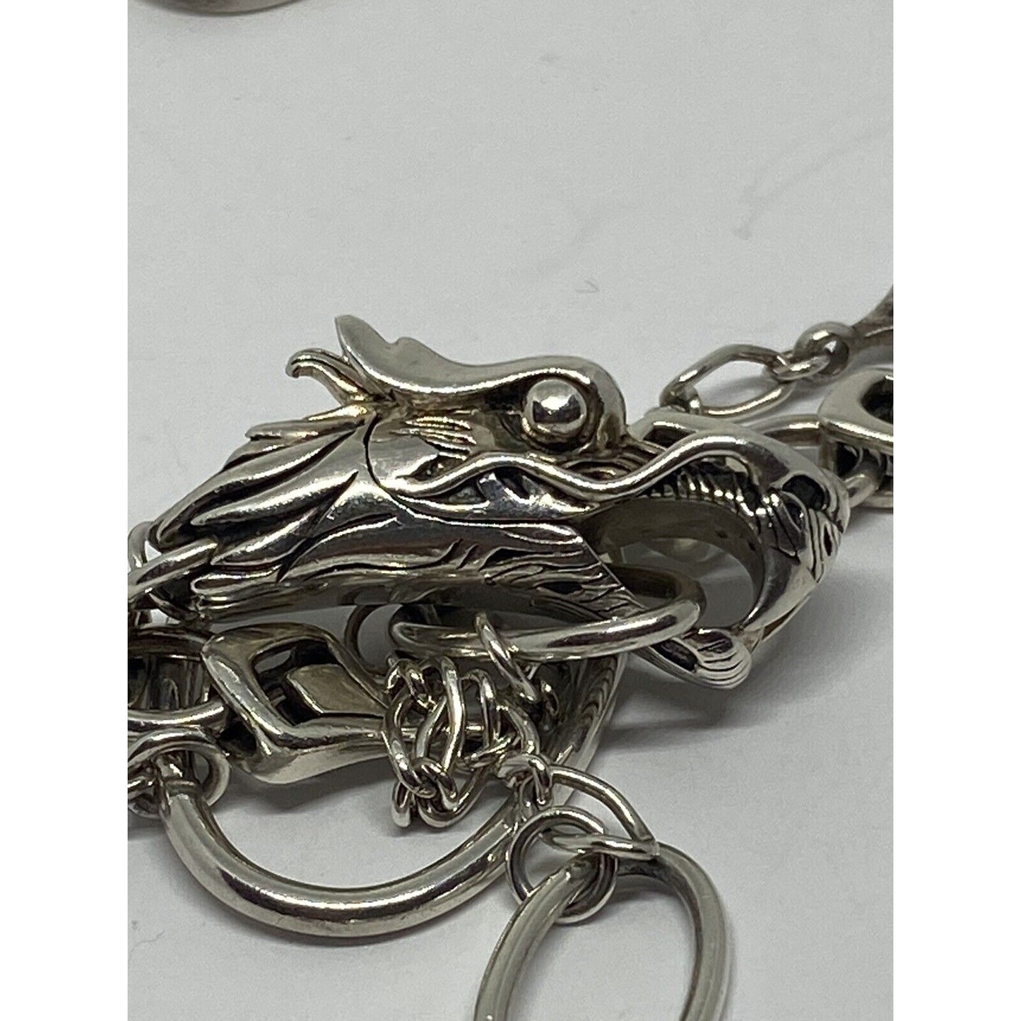 John Hardy 'Naga Dragon' Onyx Sapphire Sterling Silver Lariat 43.5”