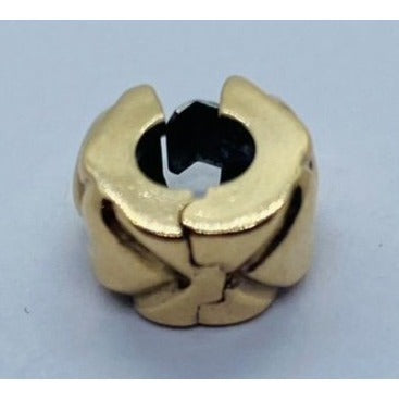 Pandora 14K Heart Spacer Charm Stopper
