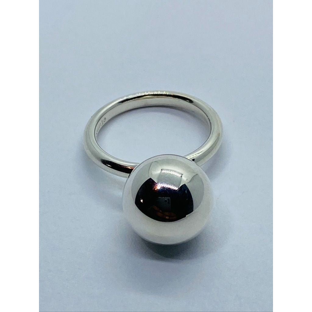 Tiffany & Co 925 Sterling Silver 12mm Hardwear Ring Size 5.5