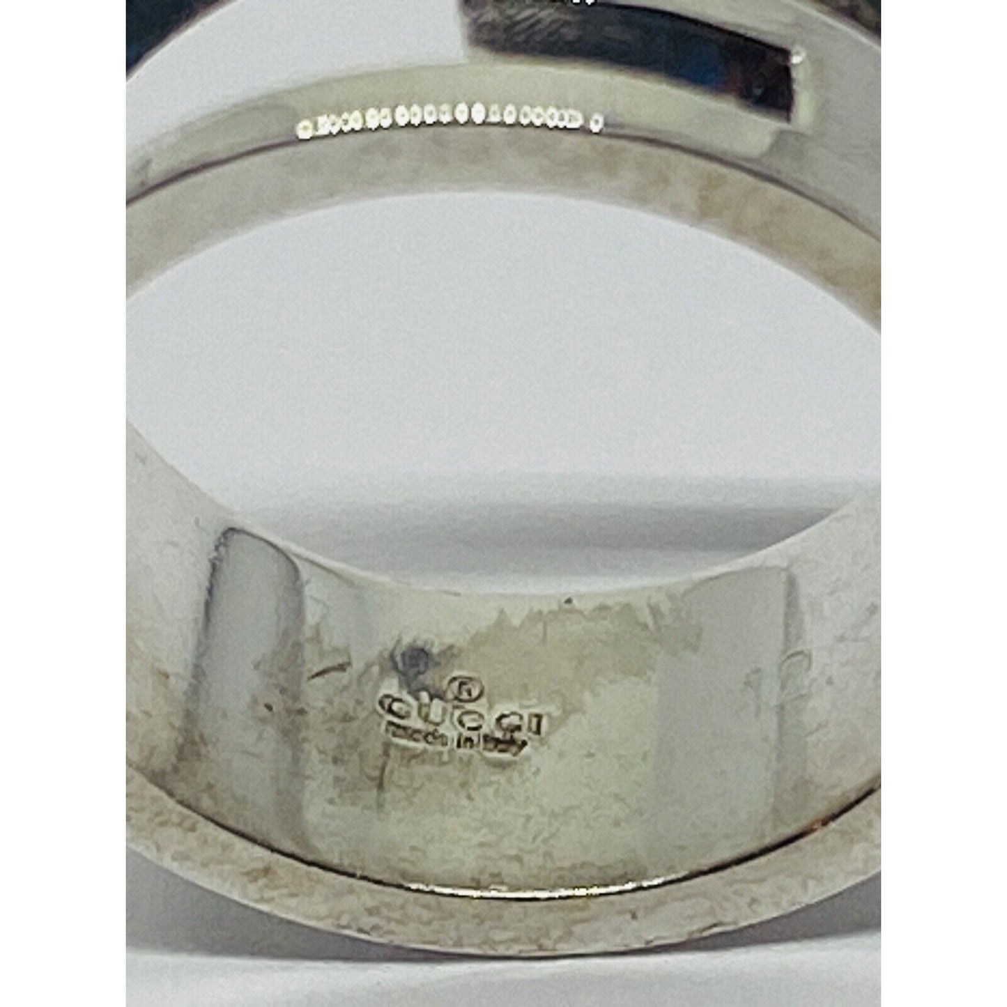 Gucci Cutout G Ring Sterling Silver size 6