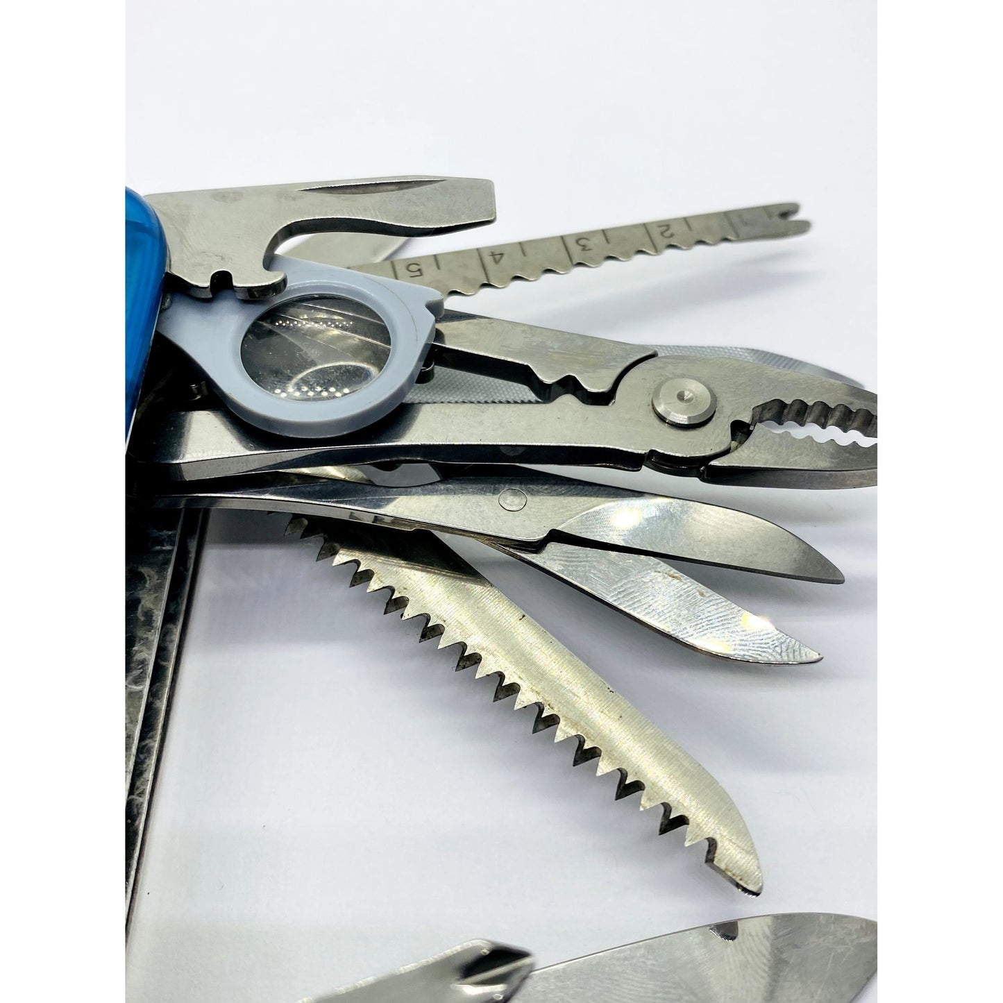 TIFFANY & CO STERLING SILVER 18K & BLUE Victorinox Swiss Army Swiss Champ Knife