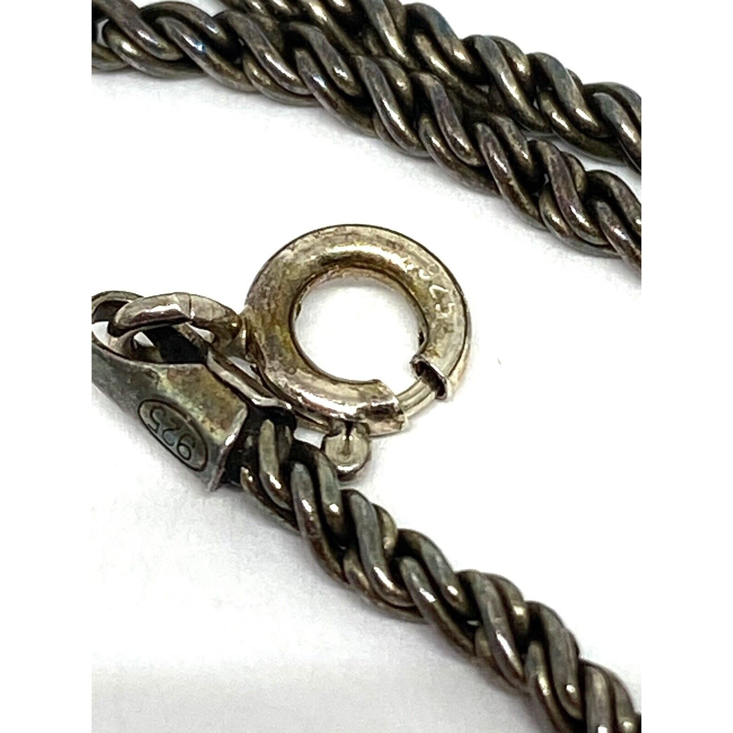EFFY 18K Gold Sterling Silver Chain Pendant Necklace 14.4 Grams