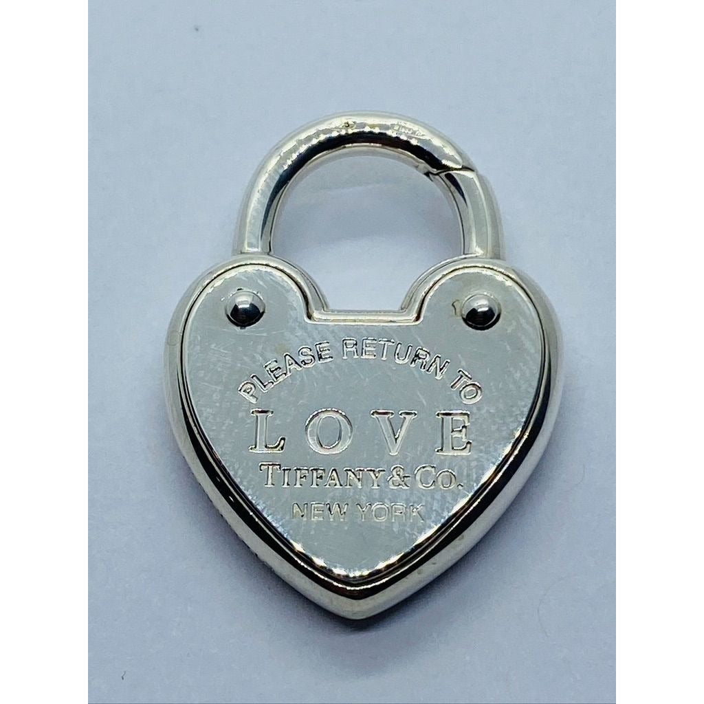 Tiffany & Co. Sterling Silver 'Return To Tiffany LOVE Heart Padlock Pendant