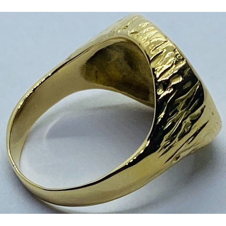 TIFFANY & Co 18K 750 GOLD ZODIAC RING Size 5