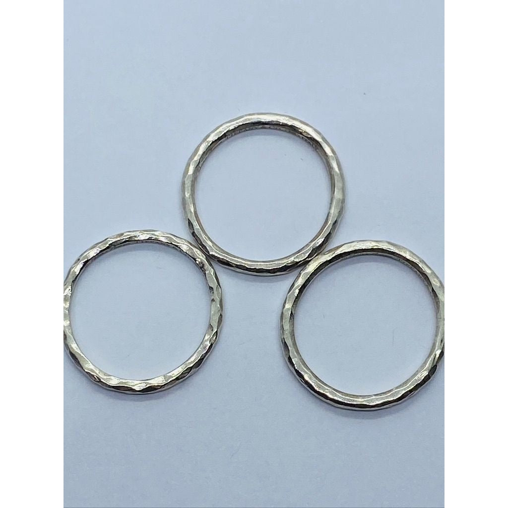 Excellent Authentic Tiffany & Co Paloma Picasso Hammered Bands Size 7