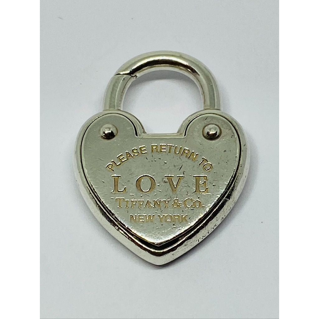 Tiffany & Co. Sterling Silver 'Return To Tiffany LOVE Heart Padlock Pendant