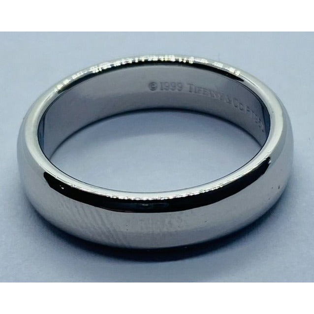 Tiffany & Co 950 Platinum Wedding Band 950PT 1999 Size 4.75