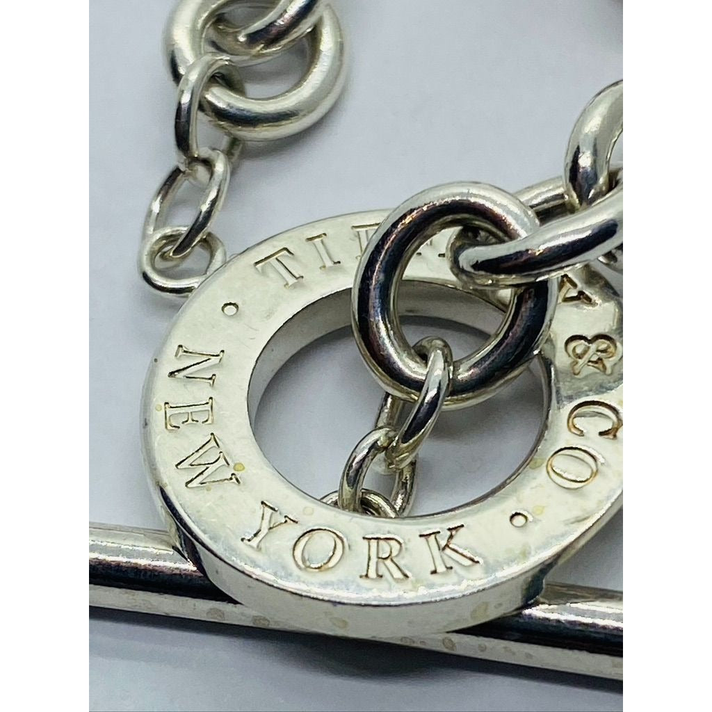 Tiffany & Co New York 17" Toggle 8x7MM Links Sterling Silver 925