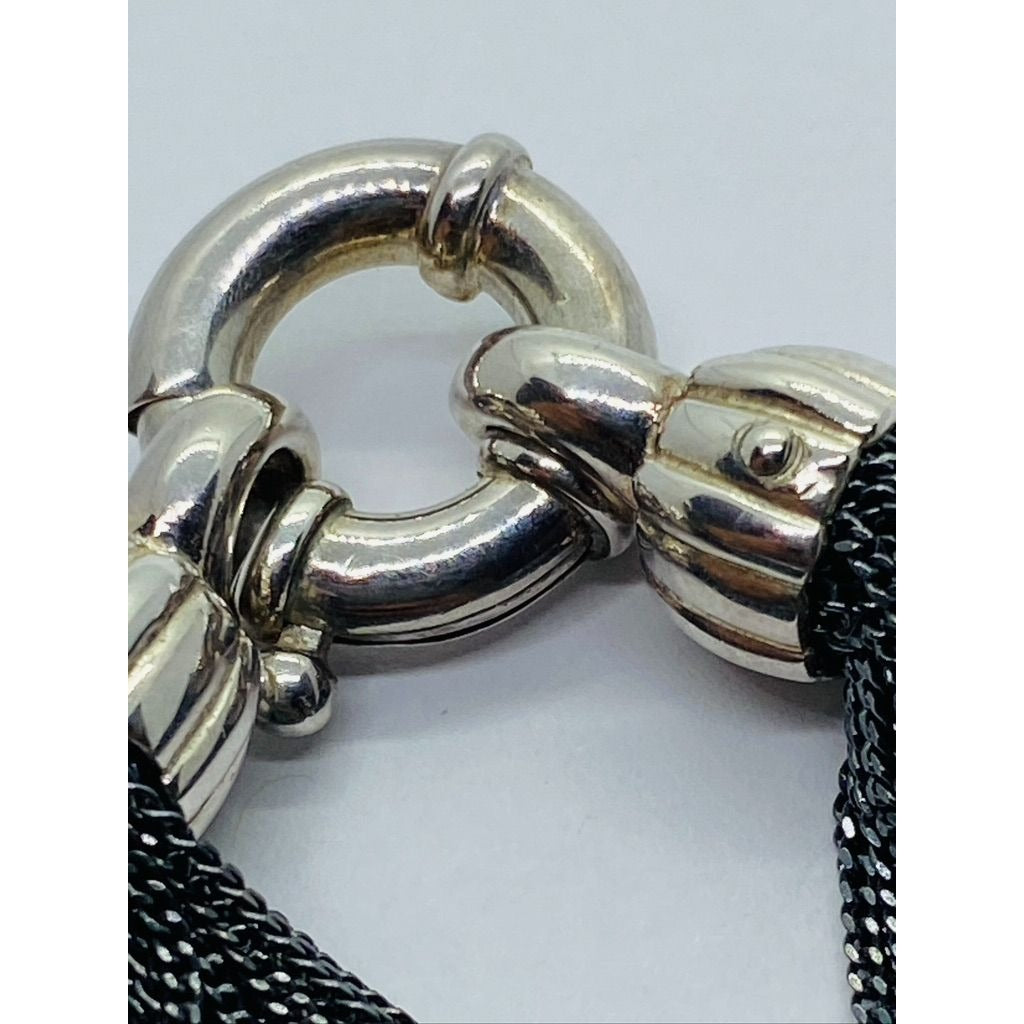 Tiffany & Co Braided Multi Strand 925 Sterling 8" Silver Bracelet