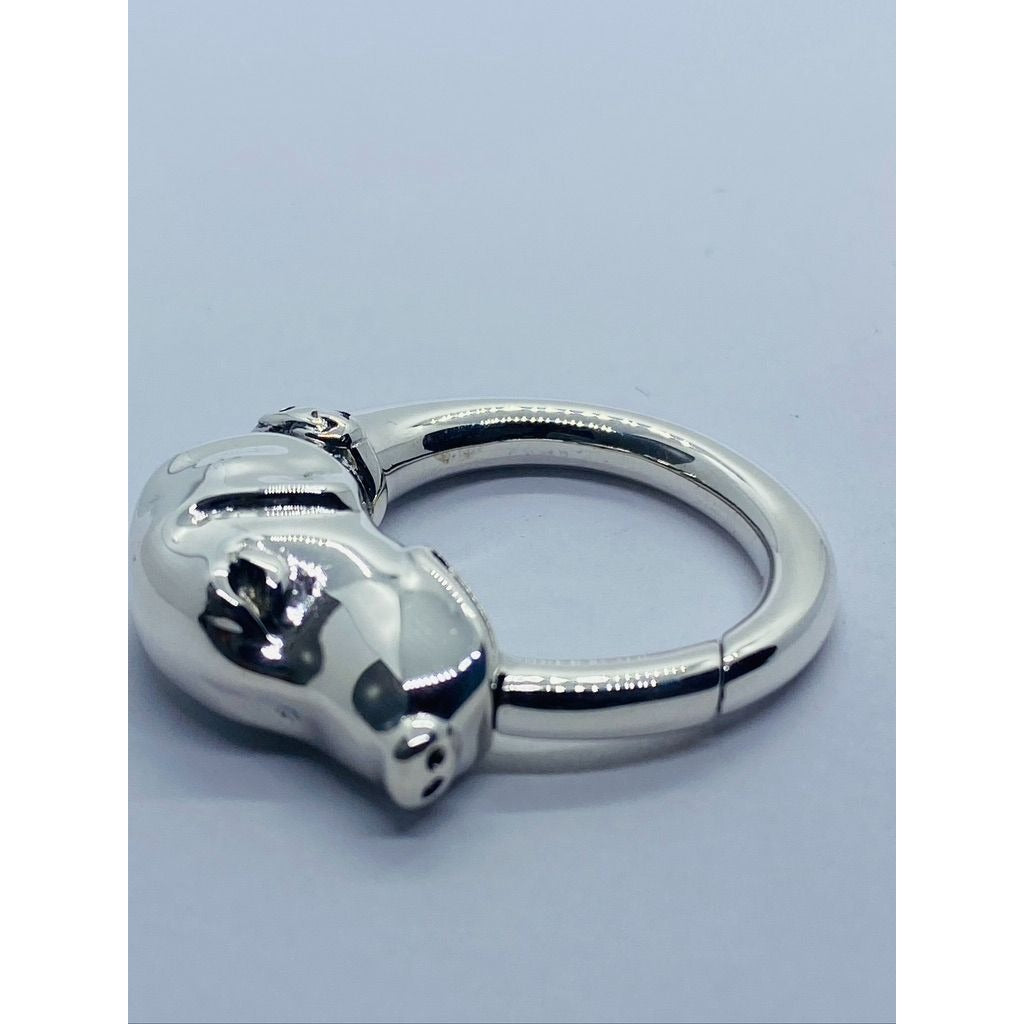 Tiffany & Co Key Ring Keychain Dog Rare Sterling Silver 925
