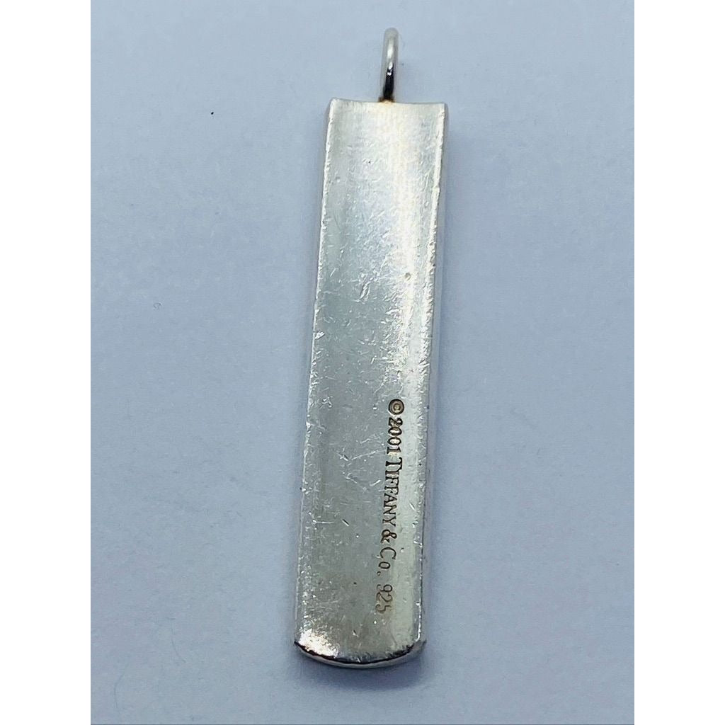 Tiffany & Co Sterling Silver 1837 Bar Pendant 42 x 8 MM