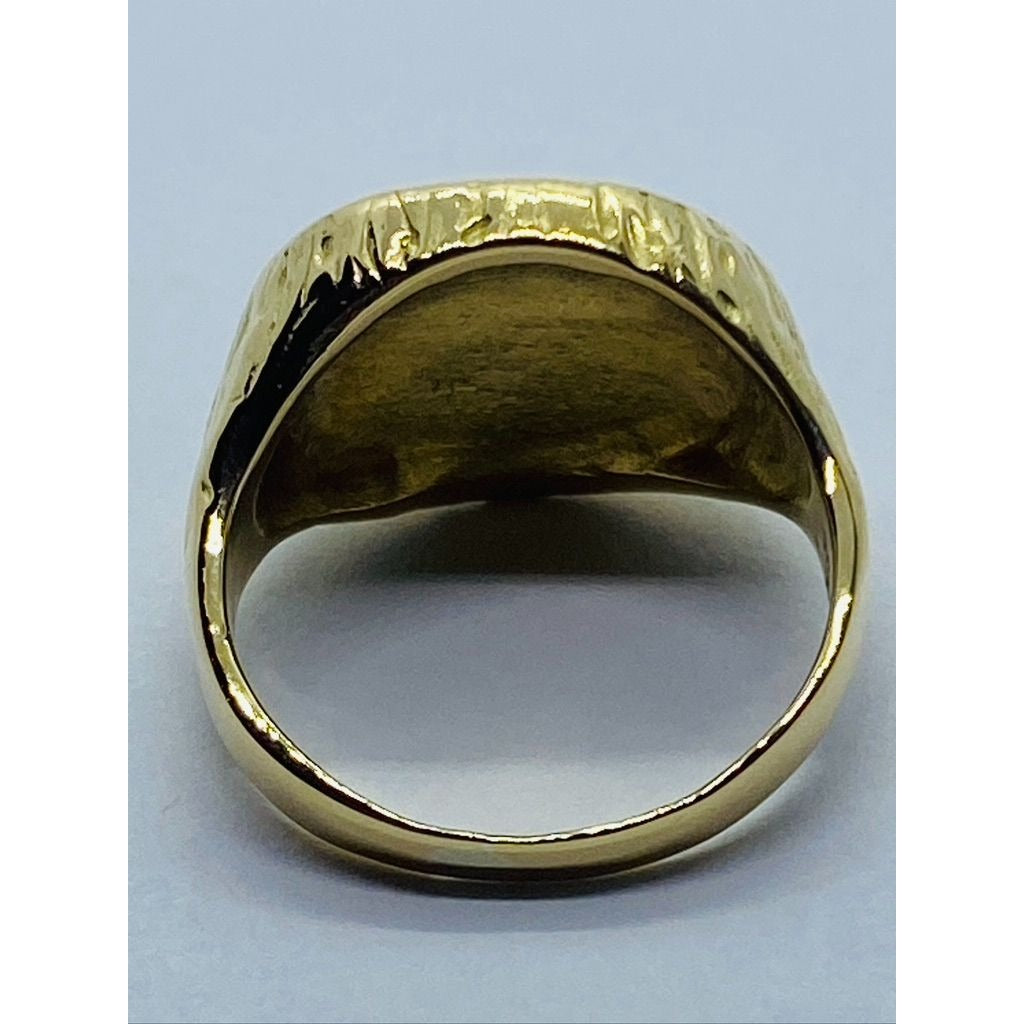 TIFFANY & Co 18K 750 GOLD ZODIAC RING Size 5