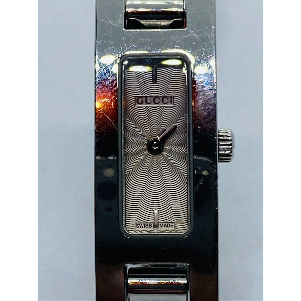 Gucci 3900L Silver Dial Women Wrist Watch 6"