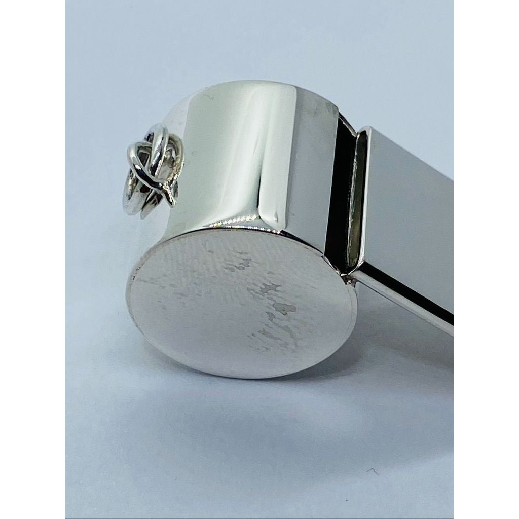 Rare Tiffany & Co Sterling Silver Whistle Charm Pendant in Tiffany RETIRED