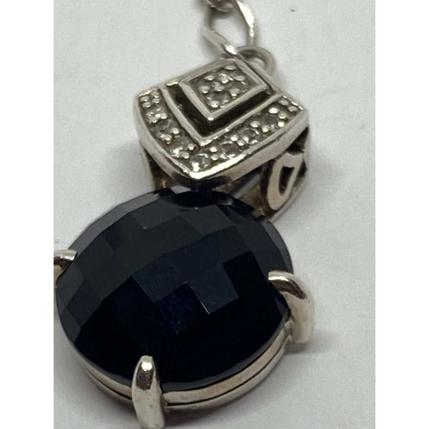 John Hardy 'Naga Dragon' Onyx Sapphire Sterling Silver Lariat 43.5”