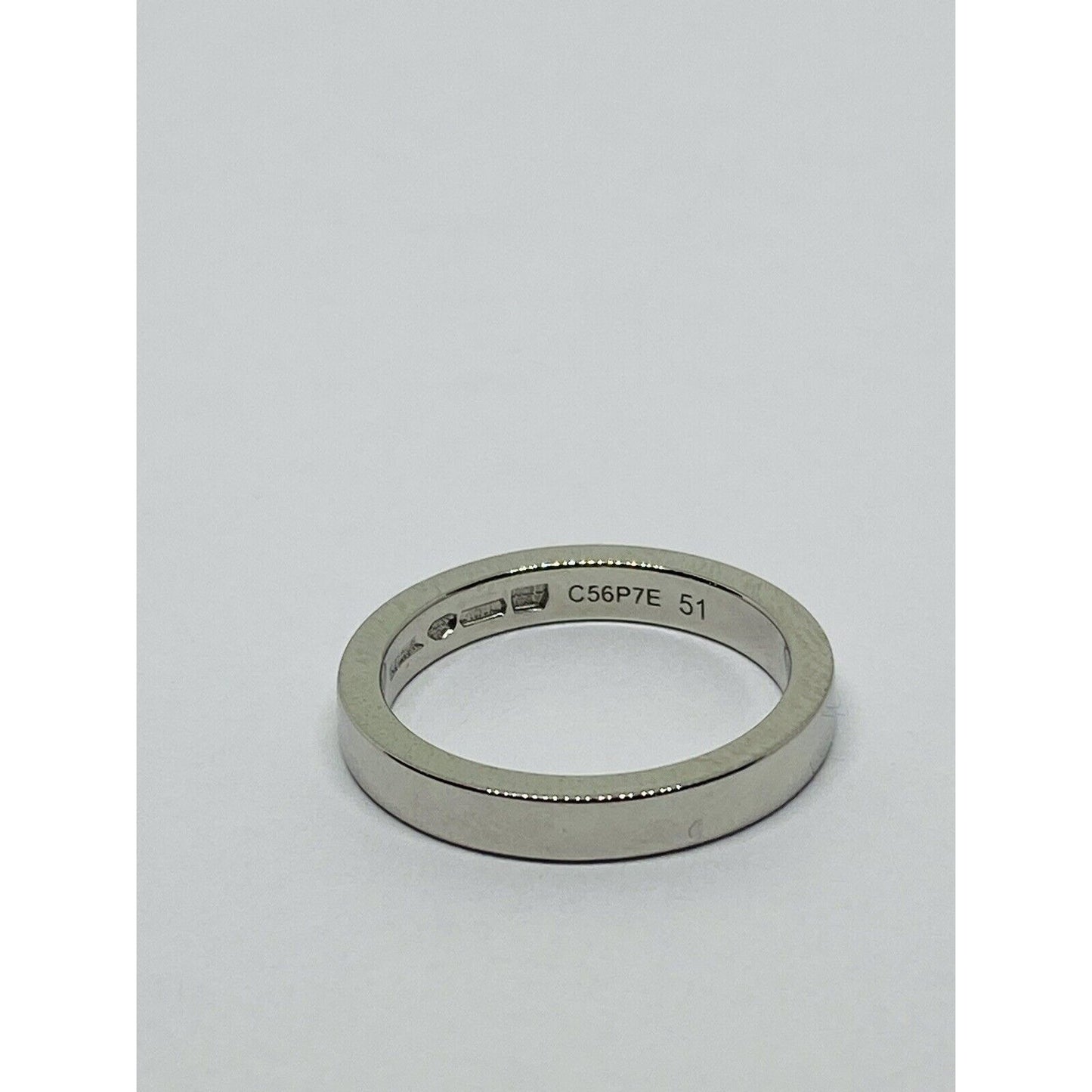 Bvlgari "MarryMe" Platinum Wedding Ring Size 5.5 (51) 2.7mm wide 6.1 gram