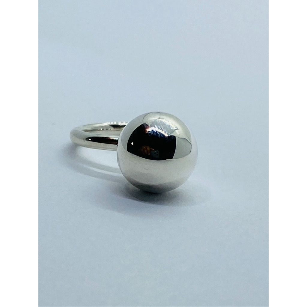 Tiffany & Co 925 Sterling Silver 12mm Hardwear Ring Size 5.5