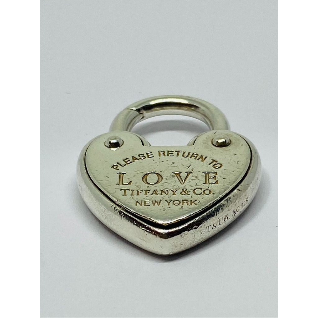 Tiffany & Co. Sterling Silver 'Return To Tiffany LOVE Heart Padlock Pendant