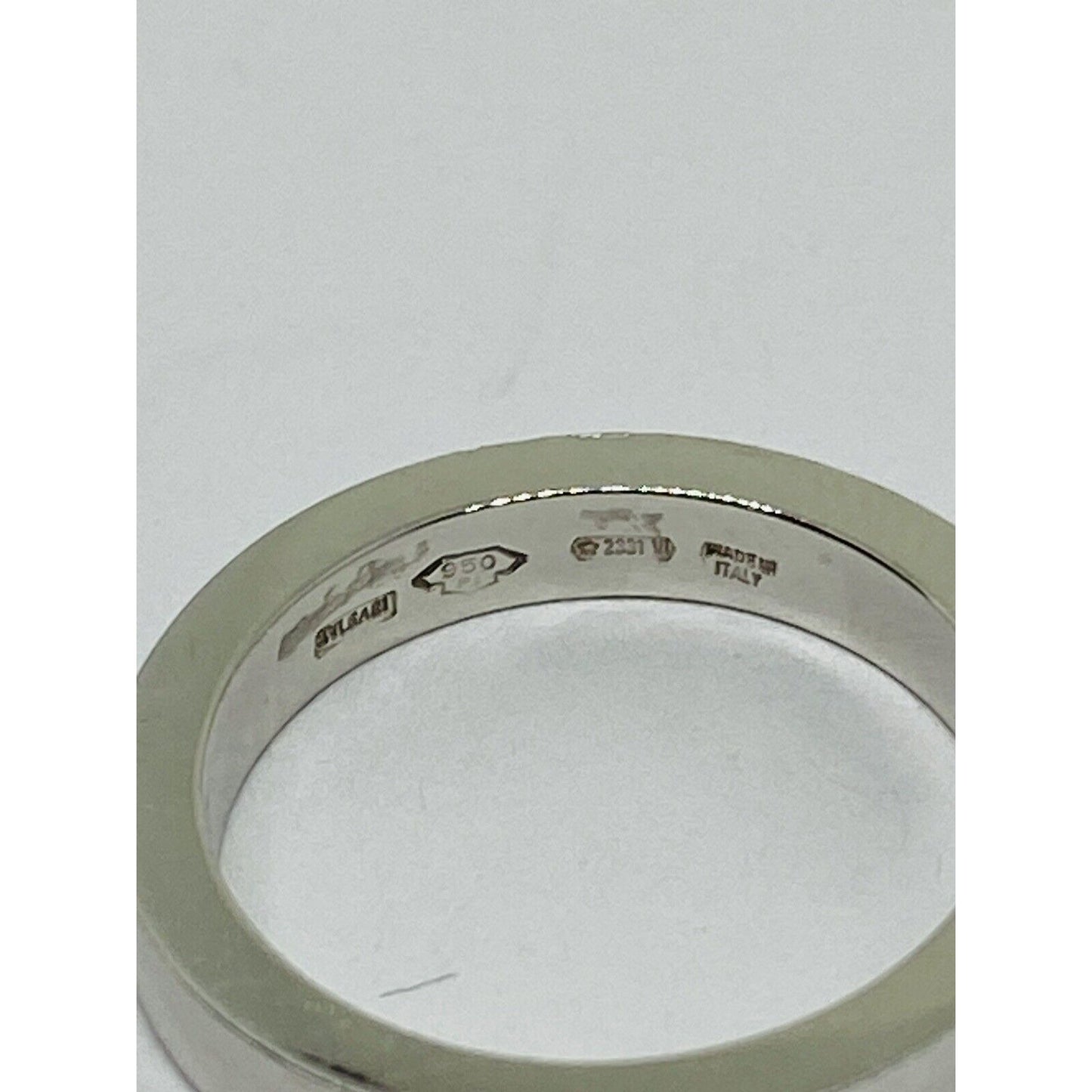 Bvlgari "MarryMe" Platinum Wedding Ring Size 4.5 2.7mm wide 6.3 gram